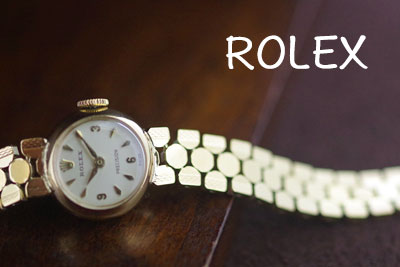
ROLEX　ロレックス　イギリス製　9金ケース＆ブレスレット　アンティークカクテルウォッチ*3326rolex