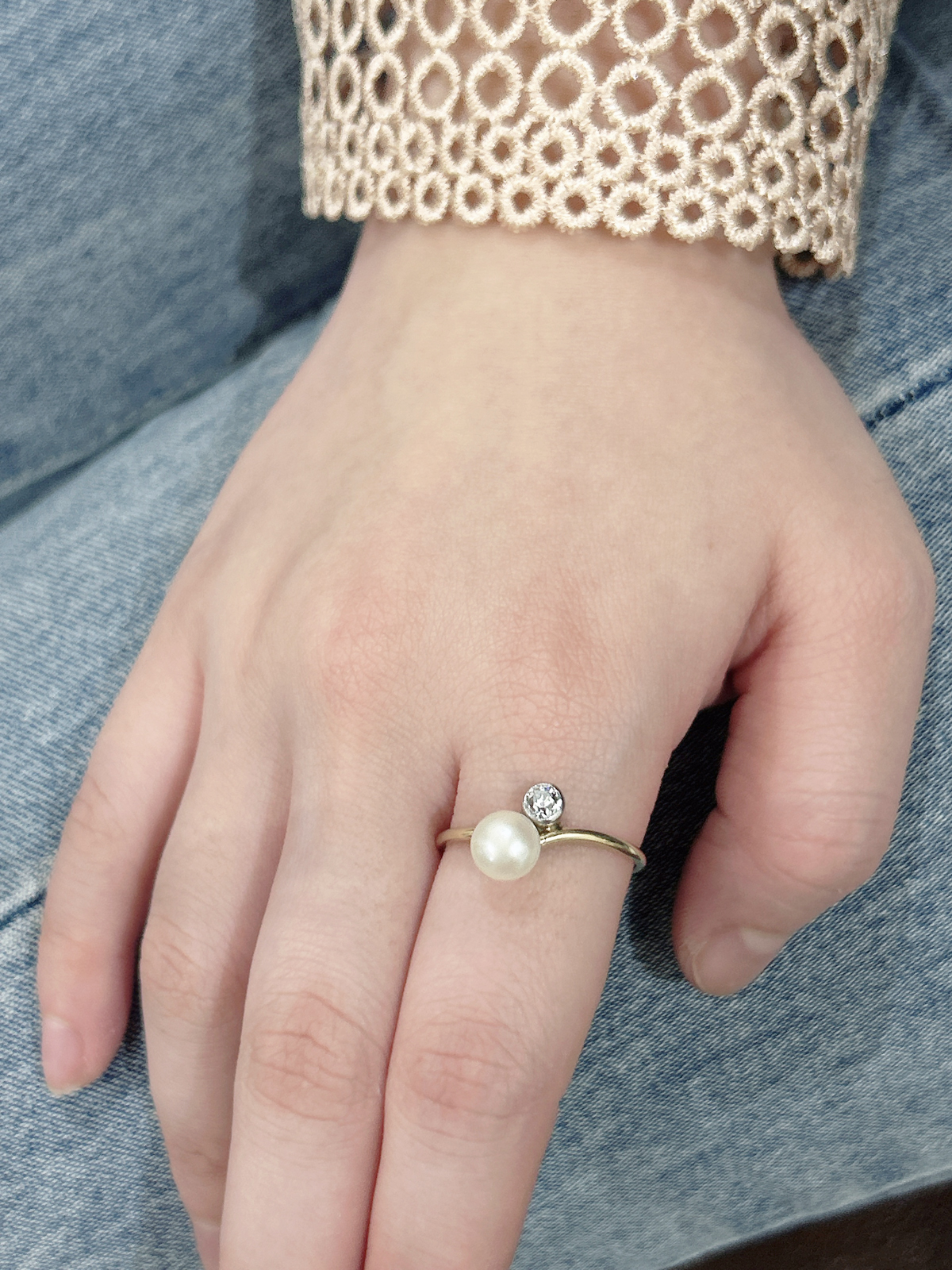 ヴィンテージ ダイヤモンドリング オールドカット オールドマイン