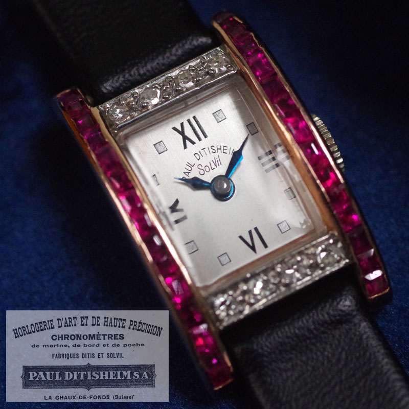 Paul Ditisheim Solvil !! ��1930-40s 14������ӡ��������䡡3759ditisheim