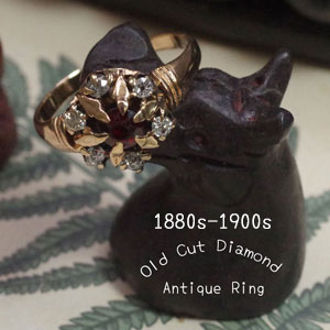 【2026年2月10日　火曜日入荷】1900s オールドカットダイヤ＆ガーネット
